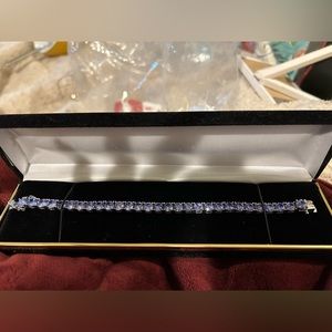 Brand New Faux Diamond Lavendar Sparkle Tennis Bracelet